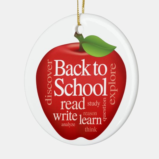 Terug naar School Keramisch Ornament (Links)