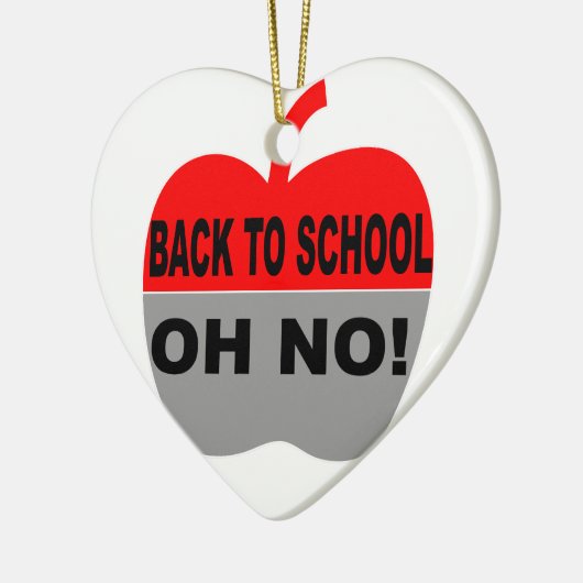 Terug naar school keramisch ornament (Links)