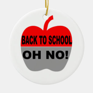Terug naar school keramisch ornament