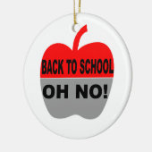 Terug naar school keramisch ornament (Links)