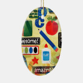 terug naar school keramisch ornament (Rechts)