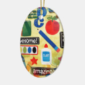 terug naar school keramisch ornament (Links)