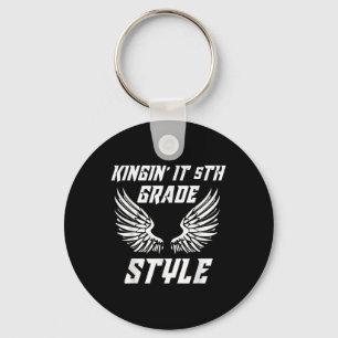 Terug naar school Kickin het 5e leerjaar stijl ele Sleutelhanger