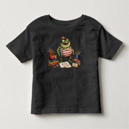 Terug naar school kikker PNG, Leraar klasdecoratie Kinder Shirts