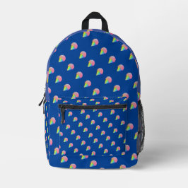 Terug naar school Kinder Blue Ice Cream Bedrukte Rugzak