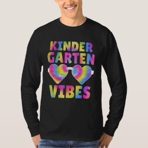 Terug naar School Kinder Kindergarten Vibes Tie Dy T-shirt