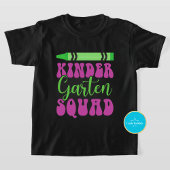 Terug naar School Kinder Kleuterschool Squad T-shi T-shirt