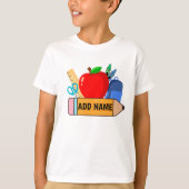 Terug naar School Kinder Naam Shirt - Gepersonalis (Voorkant)