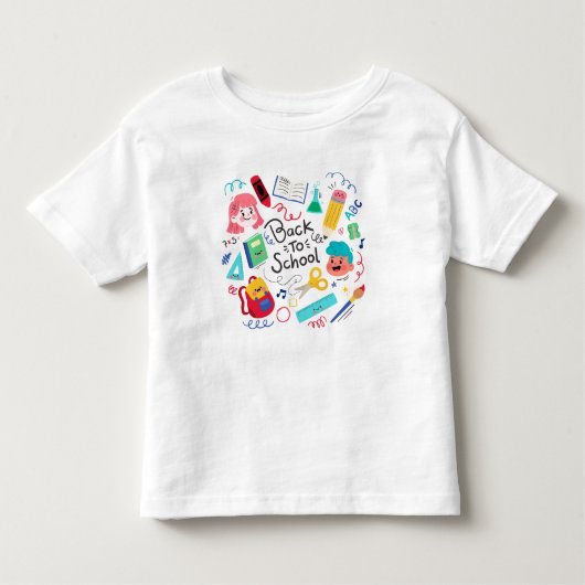 Terug naar school kinder shirts (Voorkant)