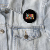 Terug naar school Kinder Studenten Leraar Oh Hé Ki Ronde Button 5,7 Cm (In situ)