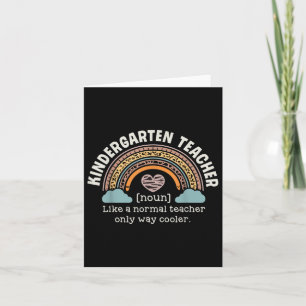 Terug naar school Kindergarten Leraar Funny Leopar Kaart