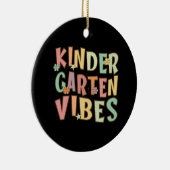 Terug naar school Kindergarten Vibes Retro leraar Keramisch Ornament (Rechts)