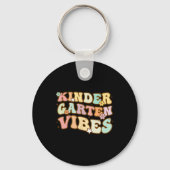 Terug naar school Kindergarten Vibes Retro leraar Sleutelhanger (Achterkant)