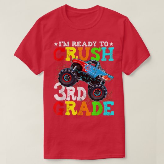 Terug naar school klaar om 3e graad Monster Tr te T-shirt (Design voorkant)