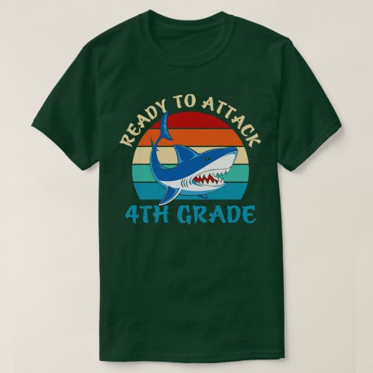 Terug naar school klaar om de vierde klas aan te v t-shirt (Design voorkant)
