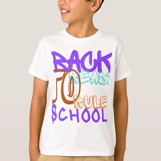 Terug naar school, klaar om te regeren! t-shirt (Voorkant)