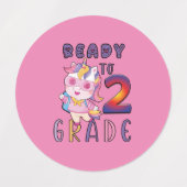 Terug naar school, klaar voor 2e graad labels (Design 1)