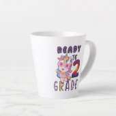 Terug naar school, klaar voor 2e graad latte mok (Rechterhoek)