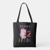 Terug naar school, klaar voor 2e graad tote bag (Achterkant)