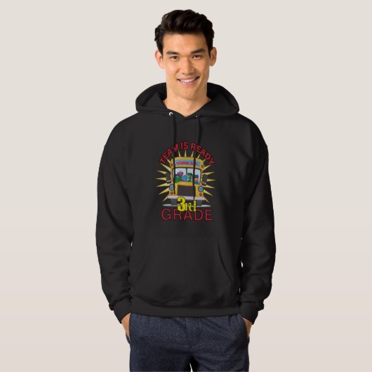 Terug naar school, klaar voor 3e graad hoodie (Voorkant volledig)