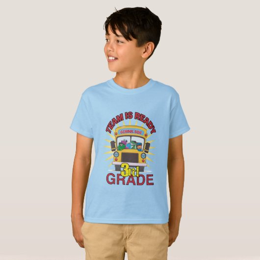 Terug naar school, klaar voor 3e graad t-shirt (Voorkant volledig)