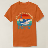 Terug naar school klaar voor aanval pre-k t-shirt (Design voorkant)