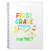 Terug naar school klaar voor eerste graad notitieboek (Voorkant)