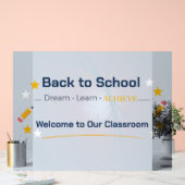 Terug naar school klasbord | Acryl welkom bord (Huwelijk)