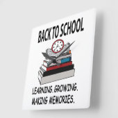 Terug naar school klaslokaal Decor Terug naar scho Vierkante Klok (Hoek)