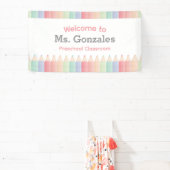 Terug naar School Klaslokaal Welkom Banner (Insitu)