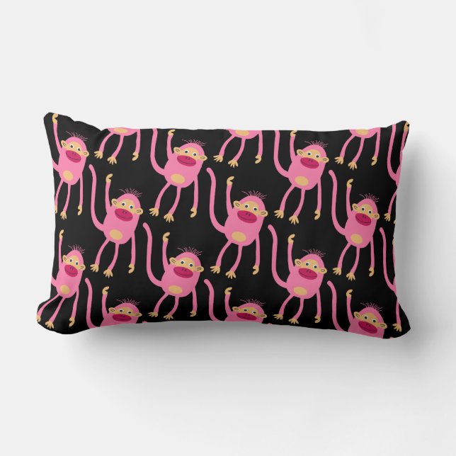 Terug naar school kleine aap kussen (Voorkant)