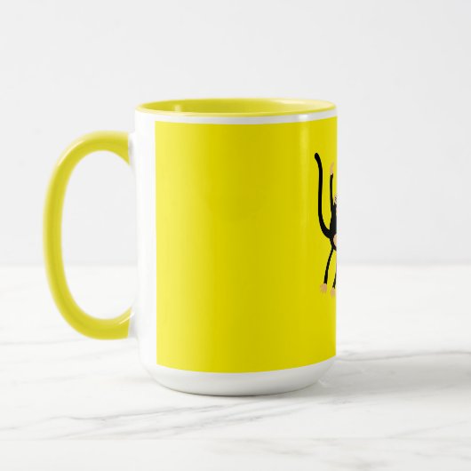 Terug naar school kleine aap mok (Links)