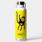 Terug naar school kleine aap waterfles (Achterkant)