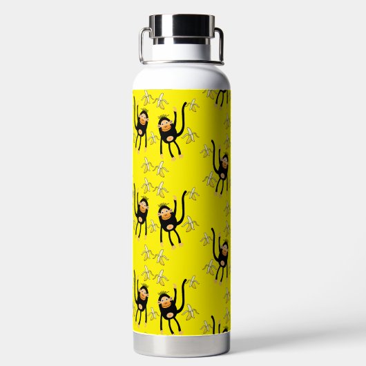 Terug naar school kleine aap waterfles (Achterkant)