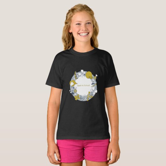 Terug naar school, kleine dingen t-shirt (Voorkant volledig)