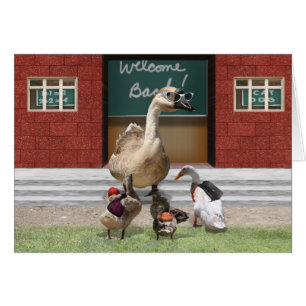 Terug naar school, kleine eikels.