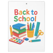 terug naar school klembord (Achterkant)