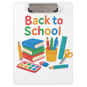 terug naar school klembord