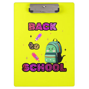 Terug naar school klembord