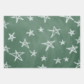 Terug naar school kleur, groen en b&w inpakpapier vel (Voorkant 2)