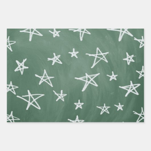 Terug naar school kleur, groen en b&w inpakpapier vel (Voorkant 2)