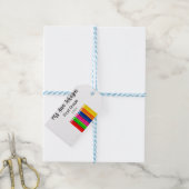 Terug naar school kleurpotloden voegen naam klasse cadeaulabel (Met Touw)