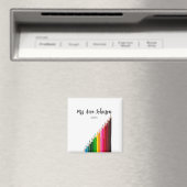 Terug naar school kleurpotloden voegen naam toe kl magneet (Insitu (Vaatwasser))