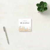 Terug naar school kleurpotloden voegen naam toe kl post-it® notes (Kantoor)