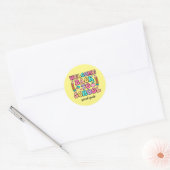 Terug naar school kleurrijke basisschool Sticker (Envelop)
