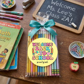 Terug naar school kleurrijke basisschool Sticker
