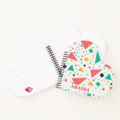 Terug naar School kleurrijke geometrische aangepas Notitieboek (Binnen)