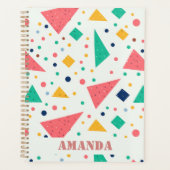 Terug naar School kleurrijke geometrische aangepas Planner (Voorkant)