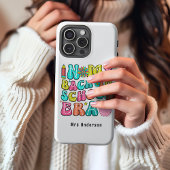 Terug naar school kleurrijke retro leraar Case-Mate iPhone case