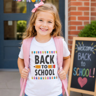 Terug naar school Kleuter TK kleuteroutfit T-shirt